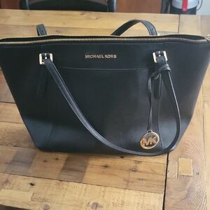Michael Kors Black Leather Tote